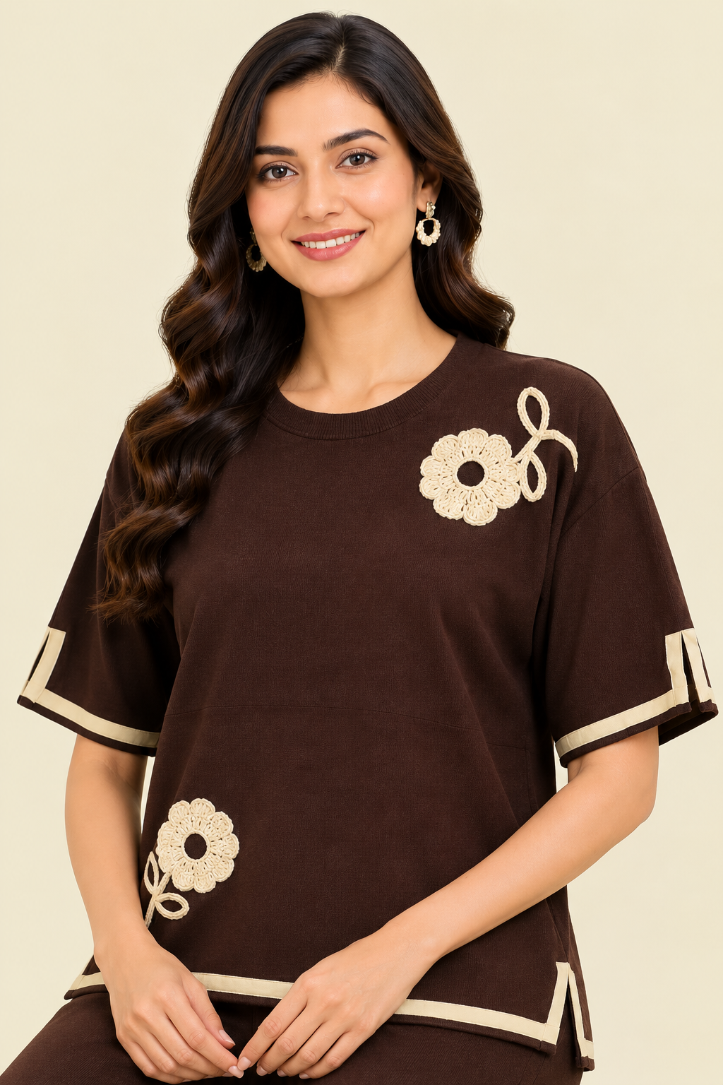 Mocha Bloom Co-ord Set