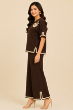 Mocha Bloom Co-ord Set