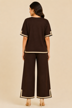 Mocha Bloom Co-ord Set
