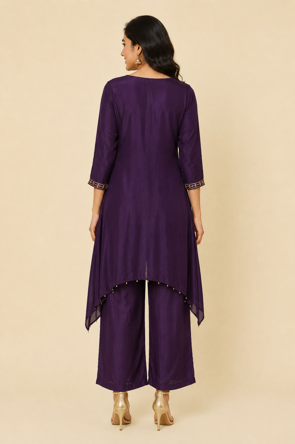 Royal Plum Embellished Co-ord Set