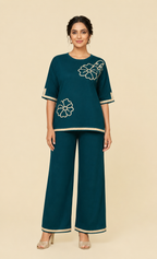 Teal Bloom Co-ord Set