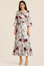 Ivory Blush Botanica Satin Dress
