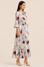 Ivory Blush Botanica Satin Dress