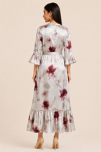 Ivory Blush Botanica Satin Dress