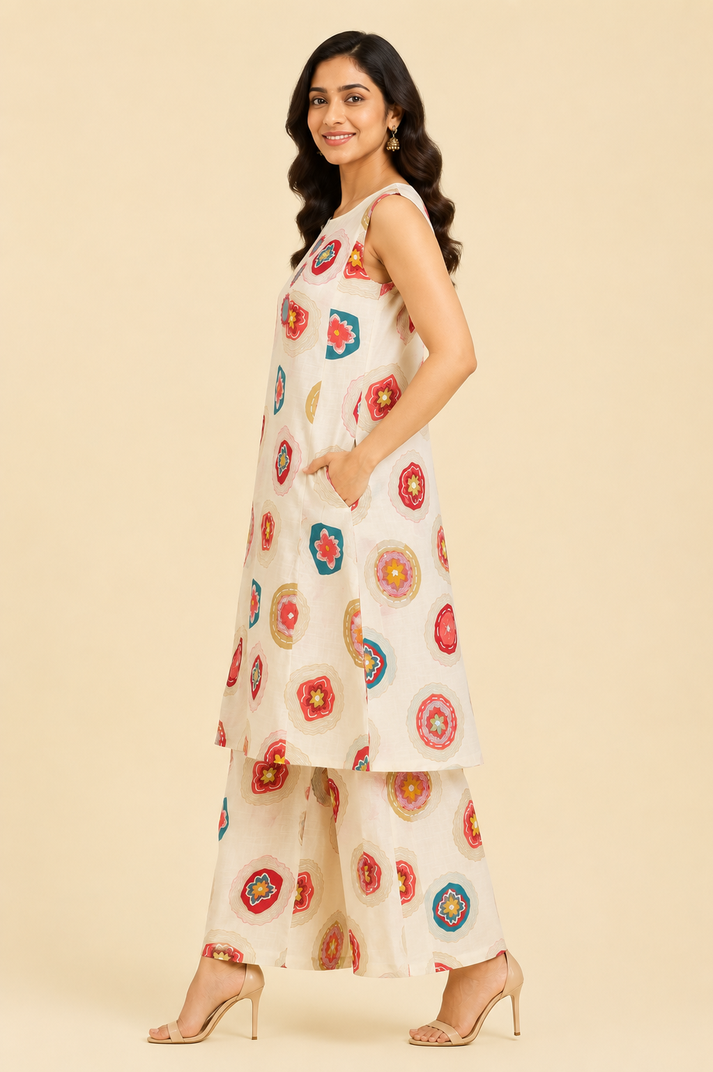 Ivory Bloom Printed Co-ord Set