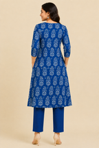Royal Indigo Block Print Co-ord Set