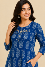 Royal Indigo Block Print Co-ord Set