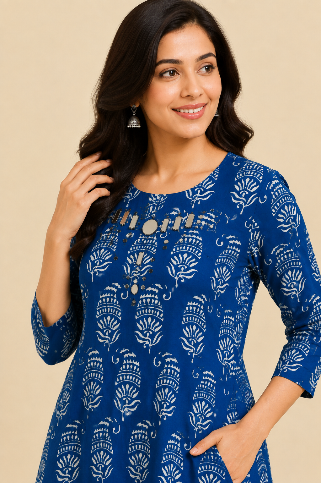 Royal Indigo Block Print Co-ord Set