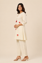 Ivory Mushroom Charm Co-ord Set